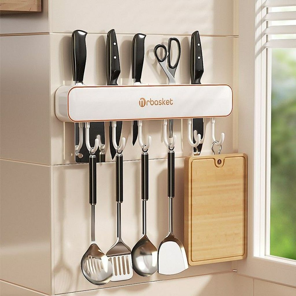 MY115 Multifunctional Kitchen Knife Holder Wall-Mounted Rack Hanging Myhome115 (5)