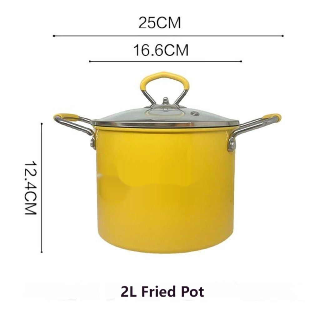 MY120 Mini Deep Fryer Pot Stainless Steel Frying Pot with Oil Filter Rack Lid Myhome1 (7)