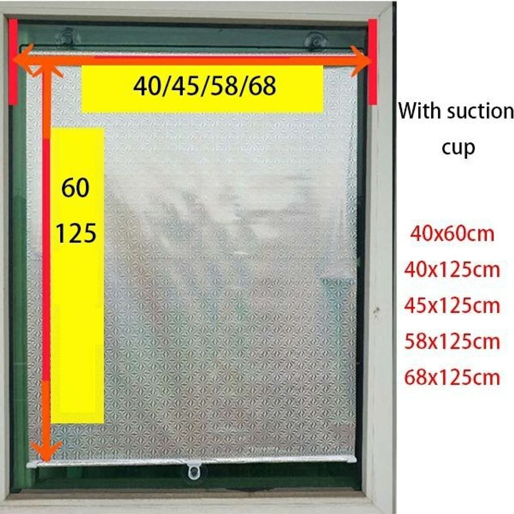 MY126 Punch-Free Retractable Sunscreen Sunshade Heat Insulation Shade Curtain Myhome1 (7)