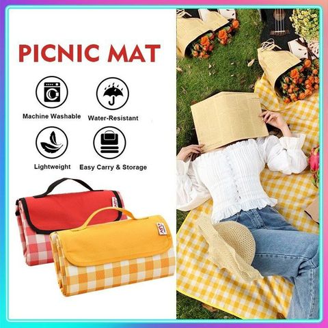 MY128 Waterproof Outdoor Picnic Moisture-Proof Rug Lattice Mat Myhome128 (6)