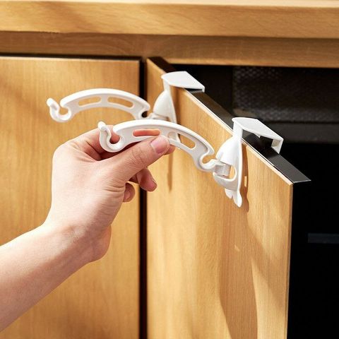 MY129 Kitchen Cupboard Cabinet Door Tailgate Stand Storage Garbage Bag Holder Ra (3)