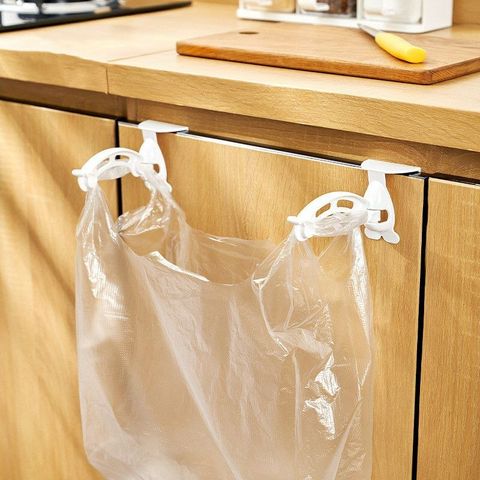 MY129 Kitchen Cupboard Cabinet Door Tailgate Stand Storage Garbage Bag Holder Ra