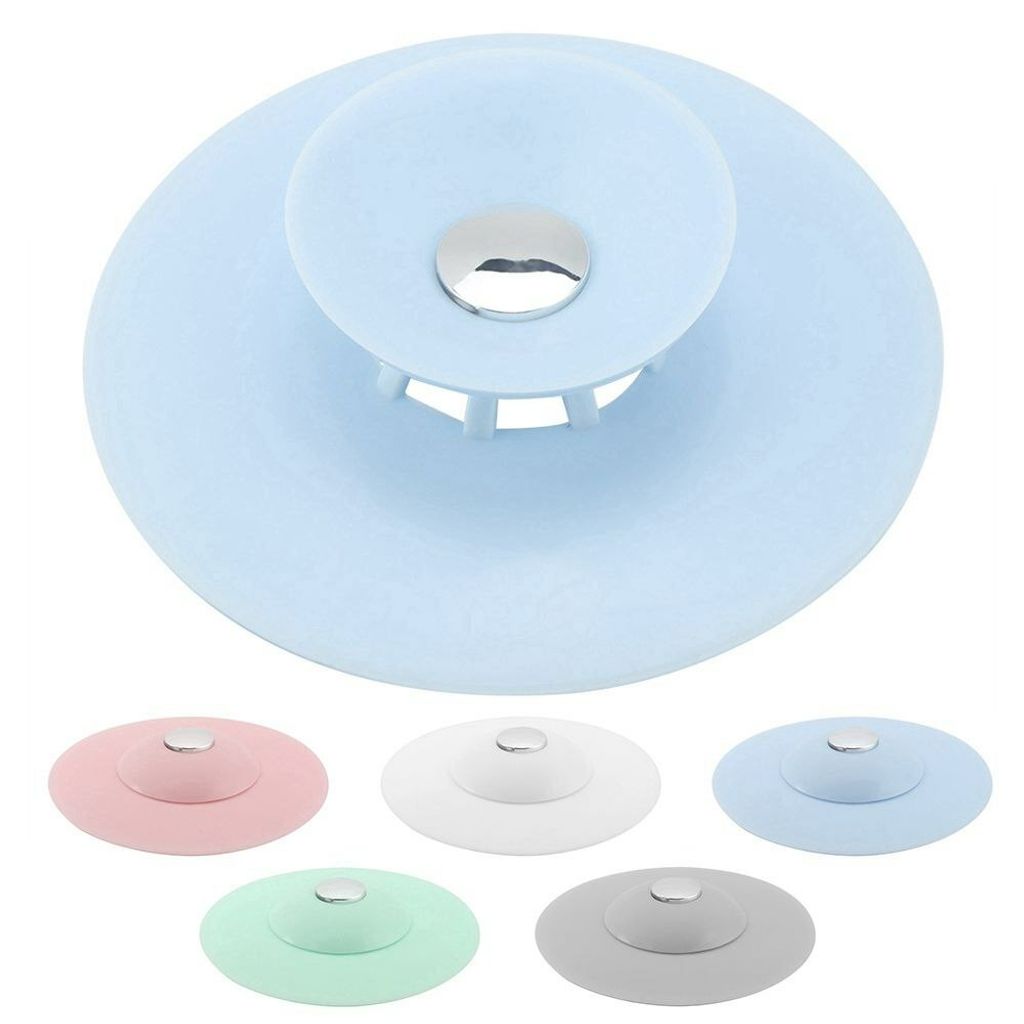 MY143 Bath Plug Kitchen Press Silicone Floor Drain Sink Strainers Stopper Myhome143 (3)