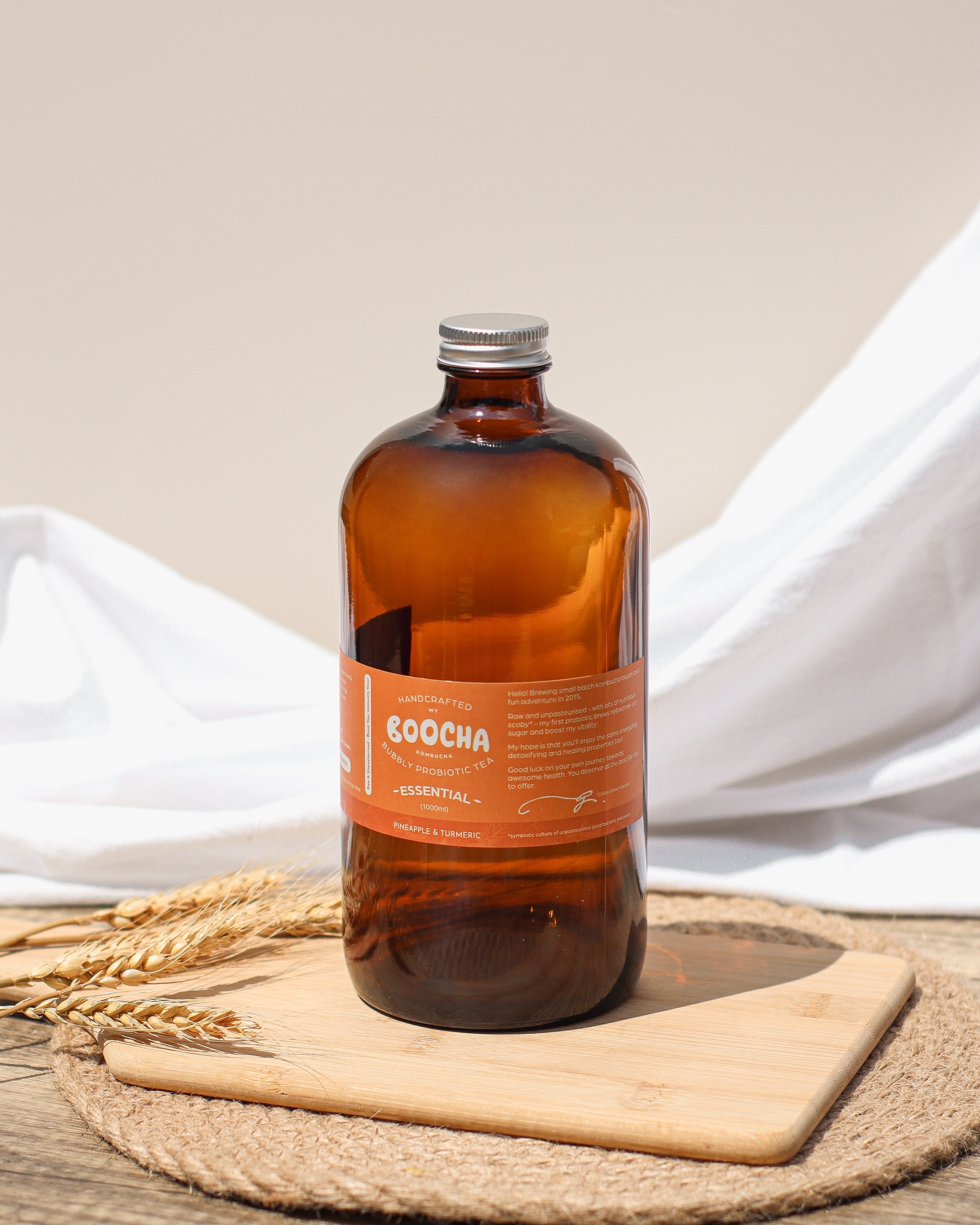 Essential Pineapple & Turmeric Kombucha MyBoocha Kombucha