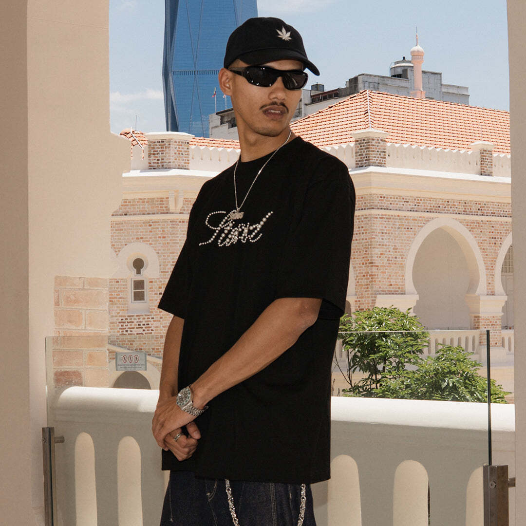 Blessed26_Cursive_Pearl_Logo_Tee_Black_02_2048x2048