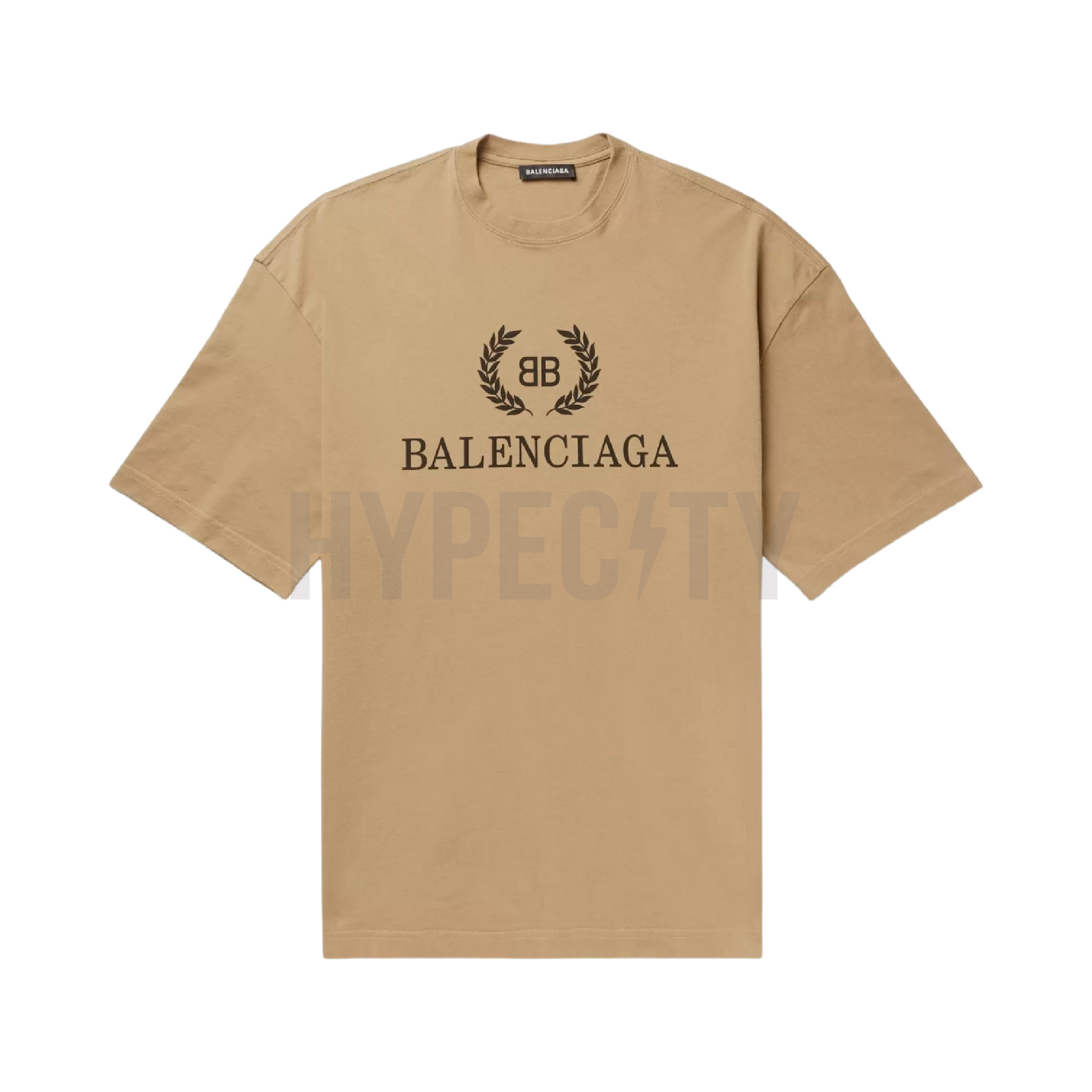 balenciaga brown tee
