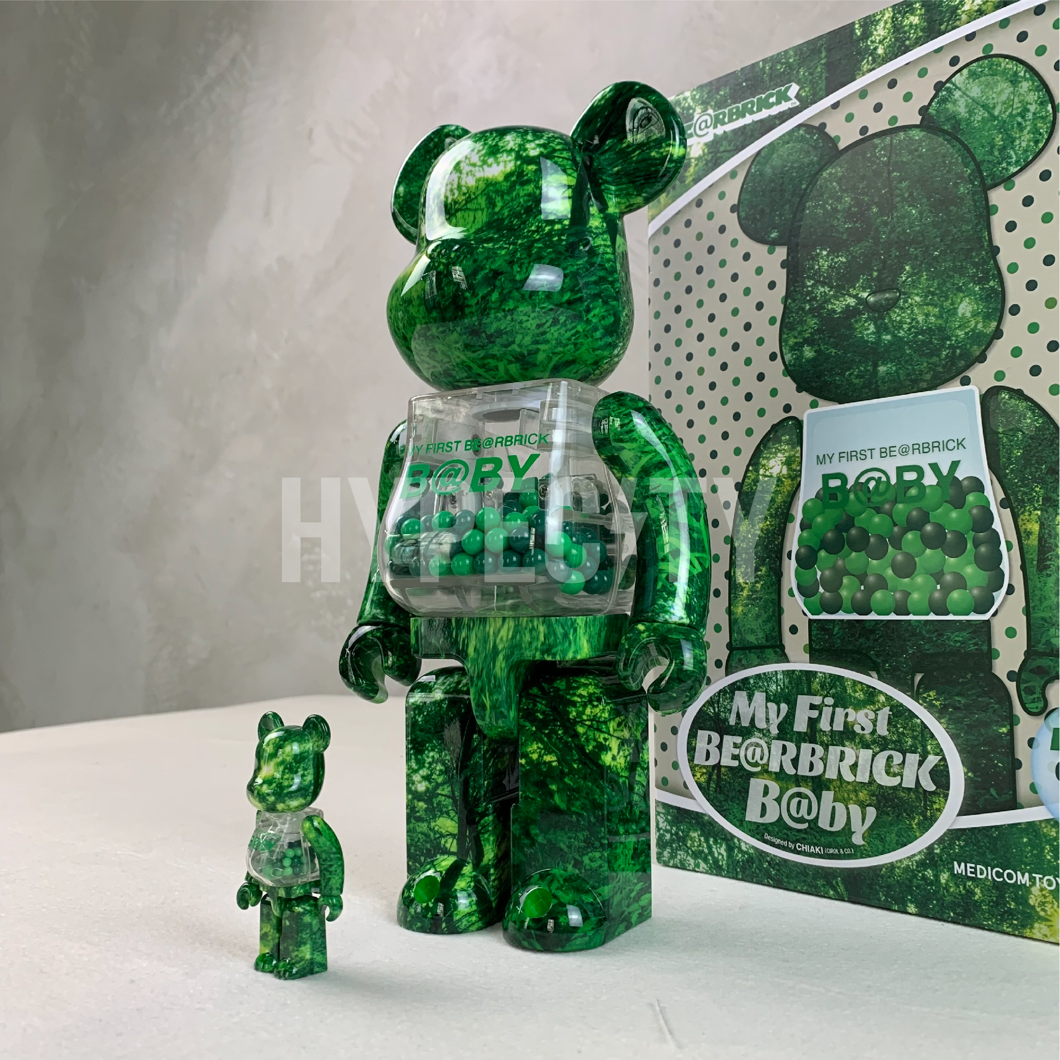 My First Bearbrick Baby Forest Green 400% + 100% – HYPECITY