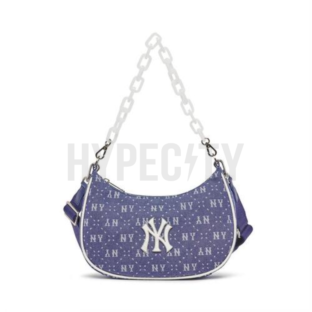 MLB Monogram Jacquard Hobo Shoulder Bag