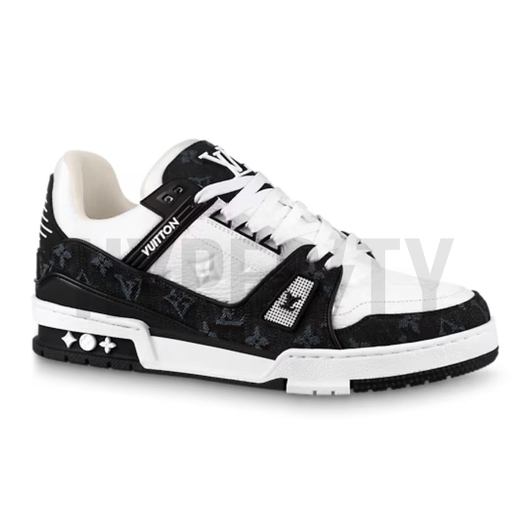 Louis Vuitton LV Trainer Sneaker Denim Noir 1A9JGB – HYPECITY