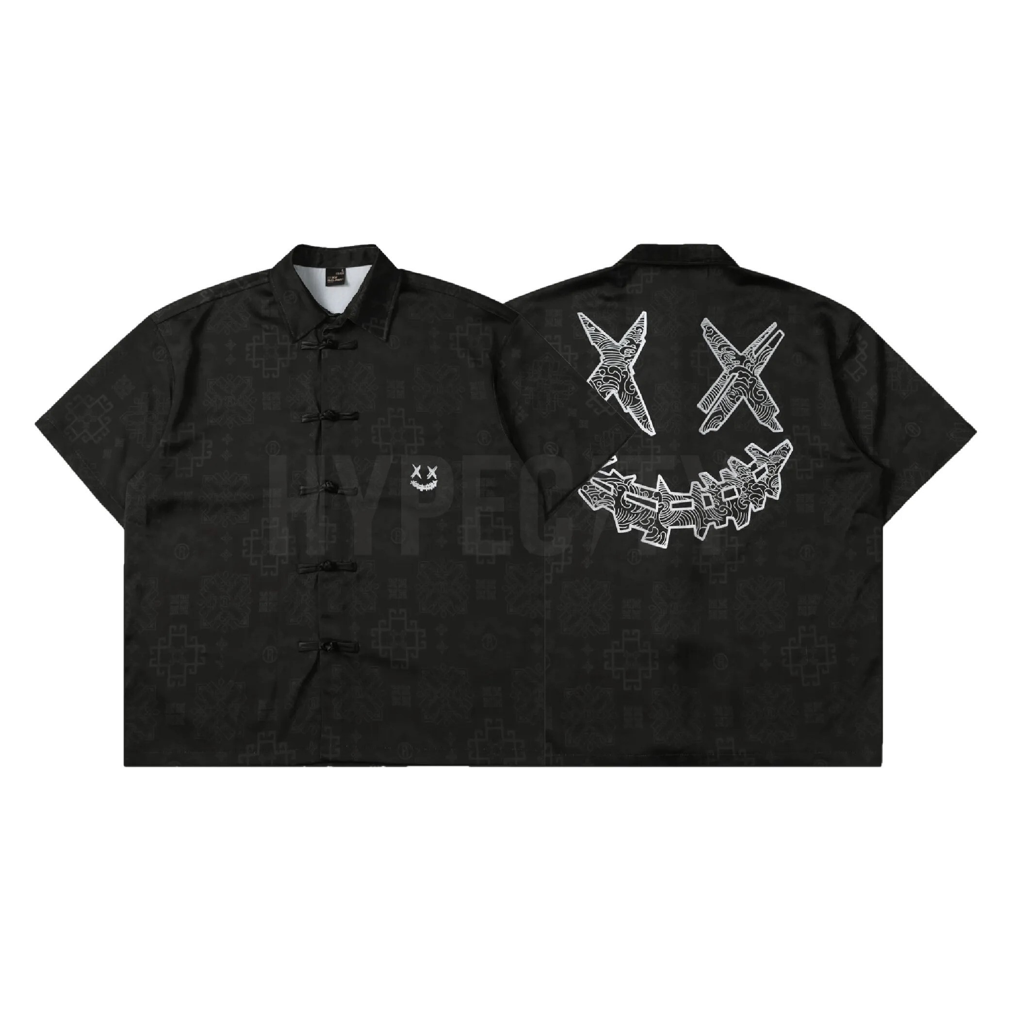 RickyIsClown Tearing Face Tang Suit Black