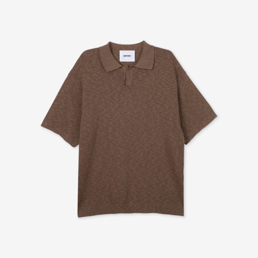 repose-knitted-taupe-polo-shirt-front-1024x1024