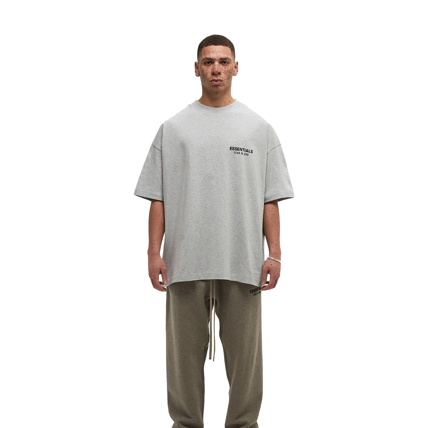 FearofGodEssentialsCoreLogoJerseyCrewneckTeeLightHeatherGrey_FW24_-FrontModel