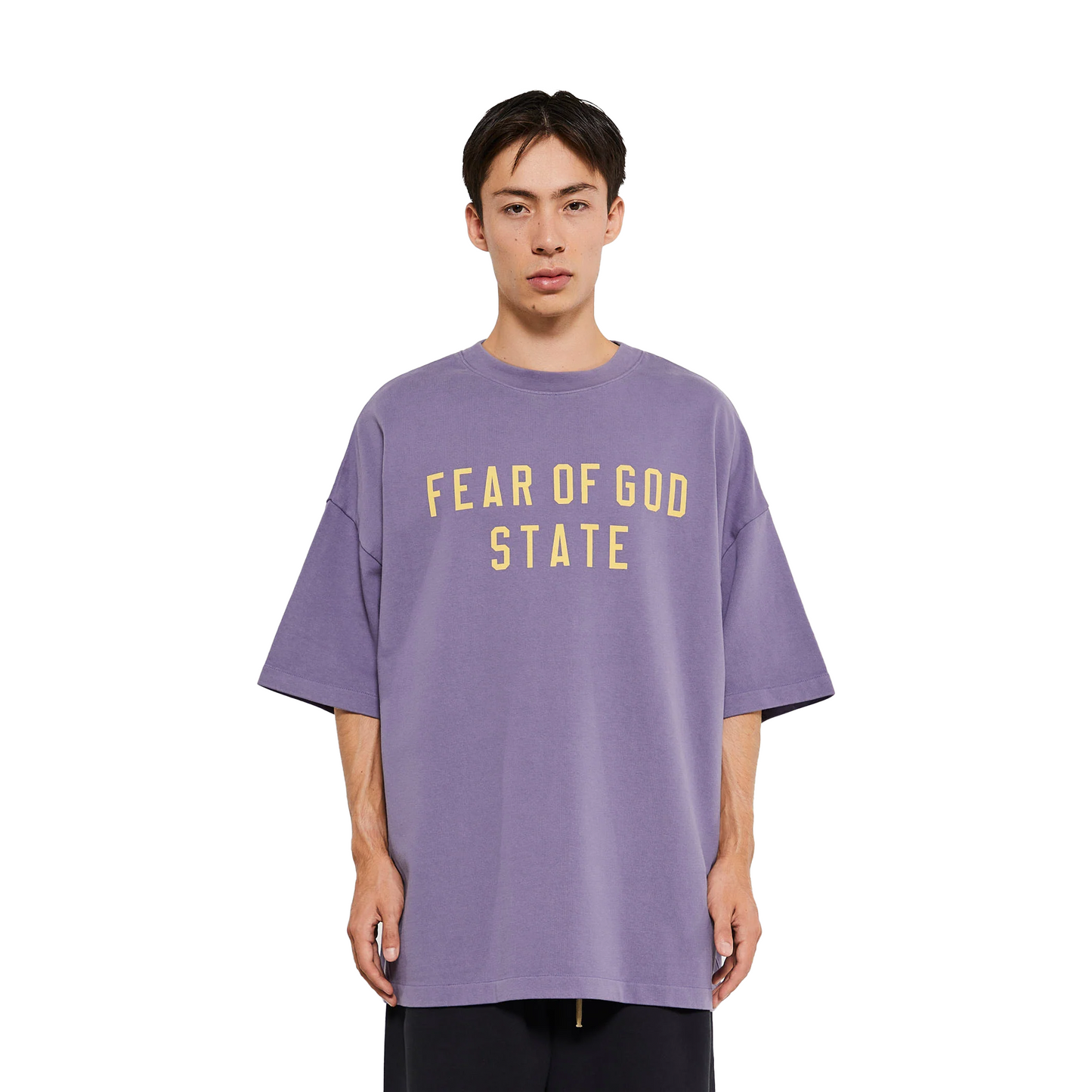 FearofGodEssentialsHeavyCrewneckTeeLavender_FW24_-ModelFront