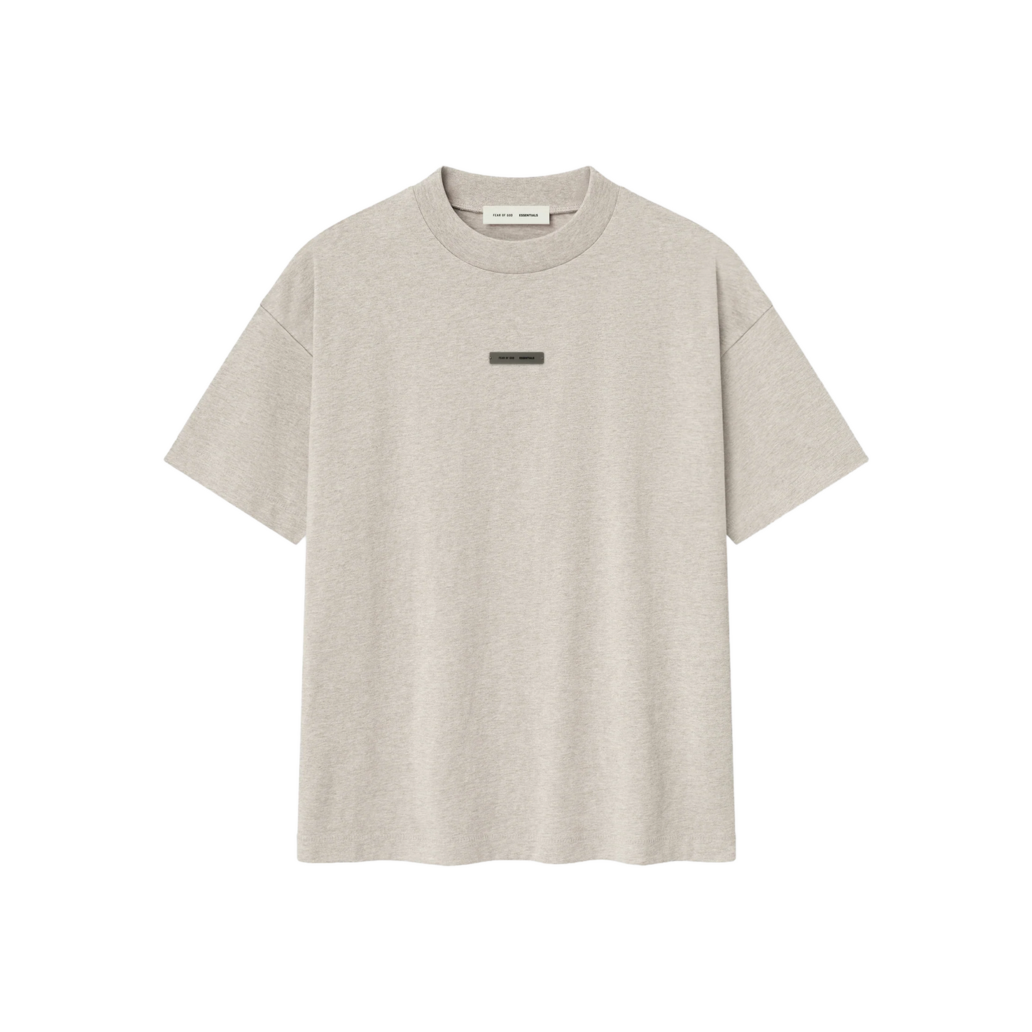 FearofGodEssentialsClassicTeeHeatherStone_SS25_-Front