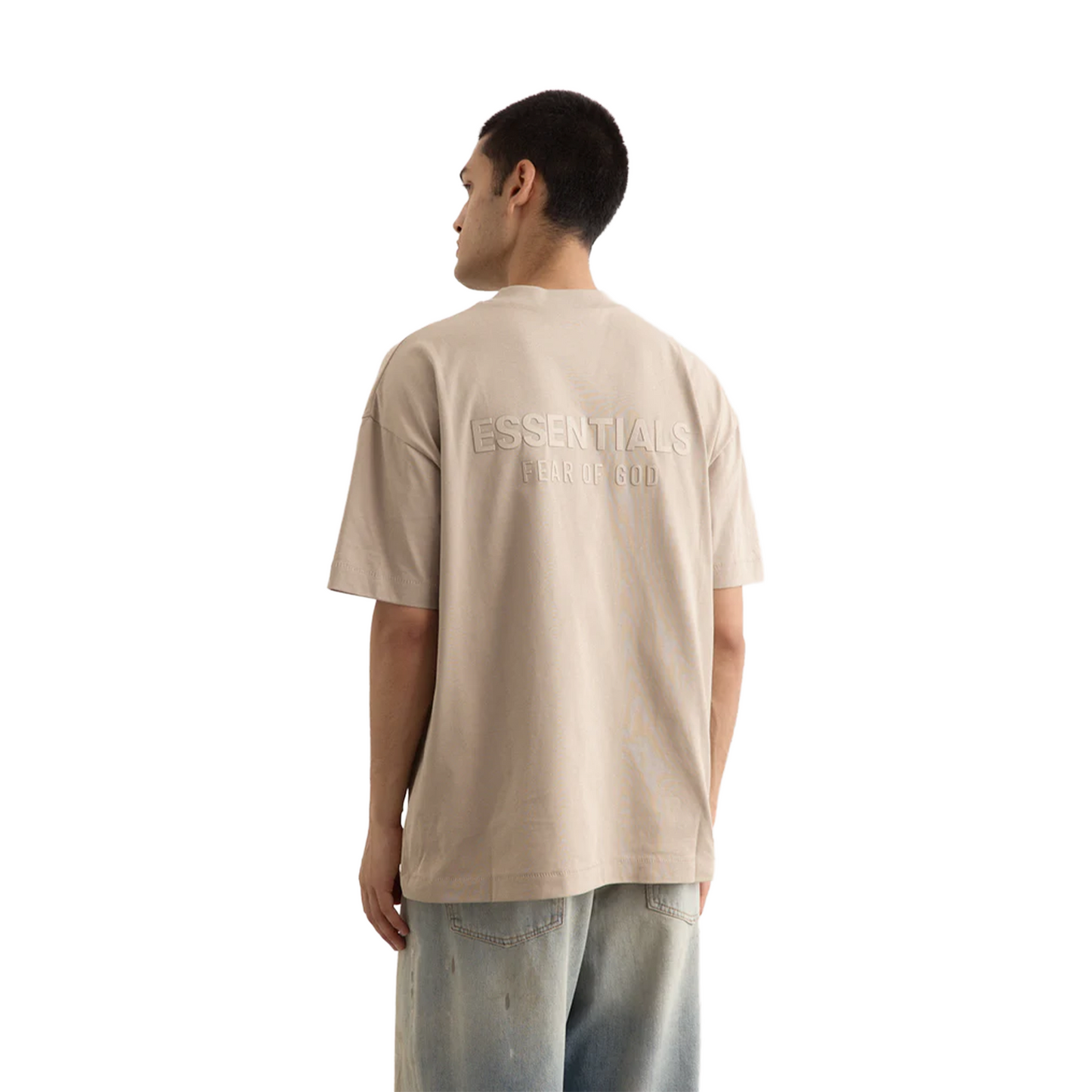 FearofGodEssentialsClassicTeeTimber_SS25_-BackModel