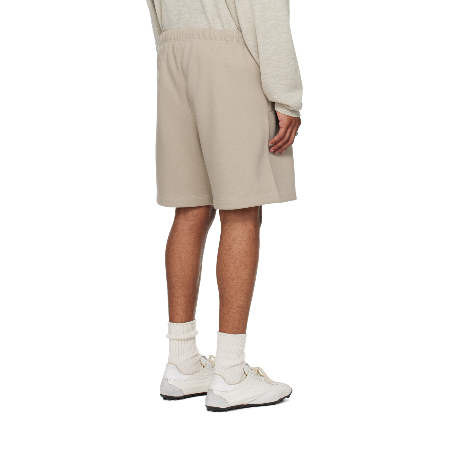 FearofGodEssentialsClassicFleeceSweatshortTimber_SS25_-BackModel