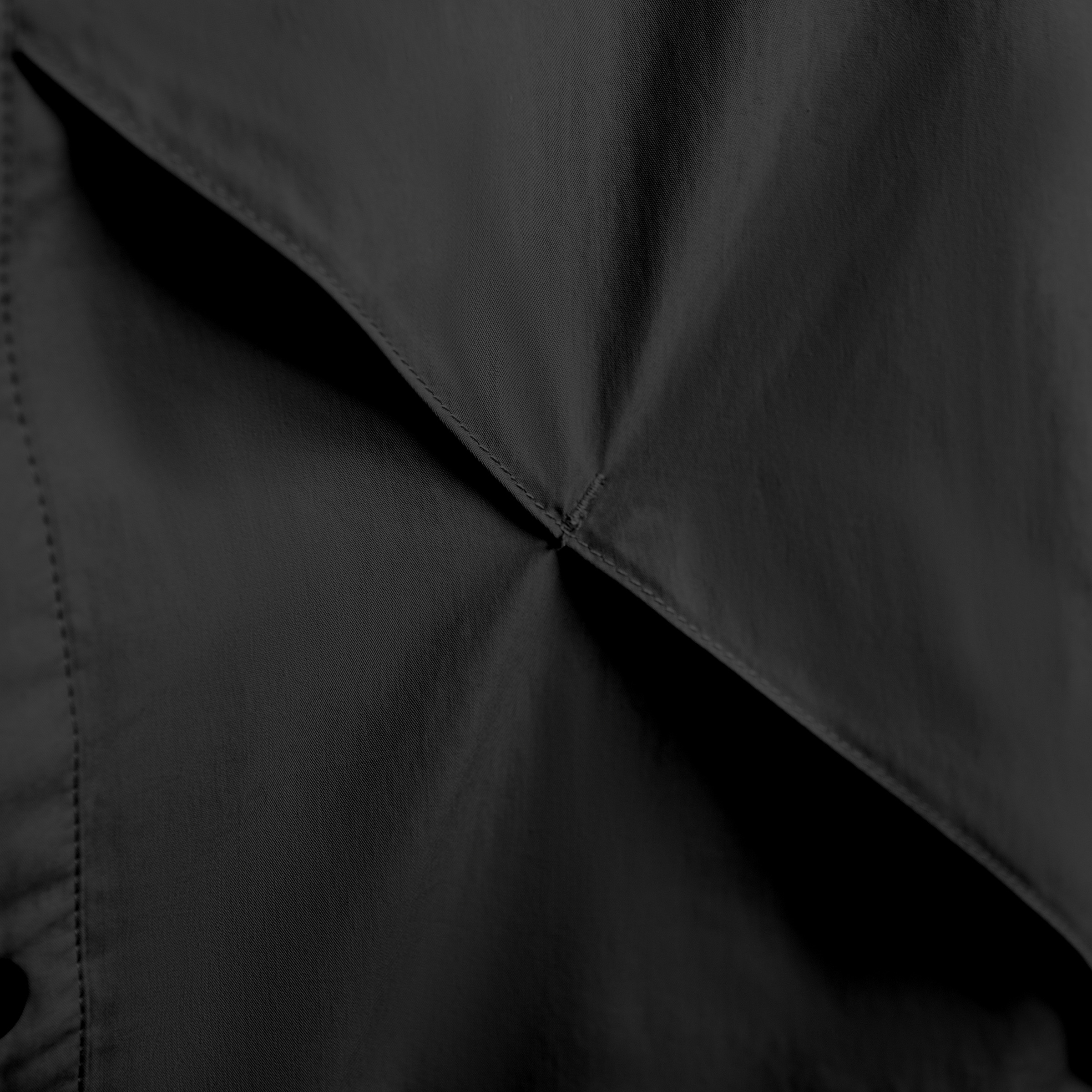 Slit Shirt (Black) Close Up_2