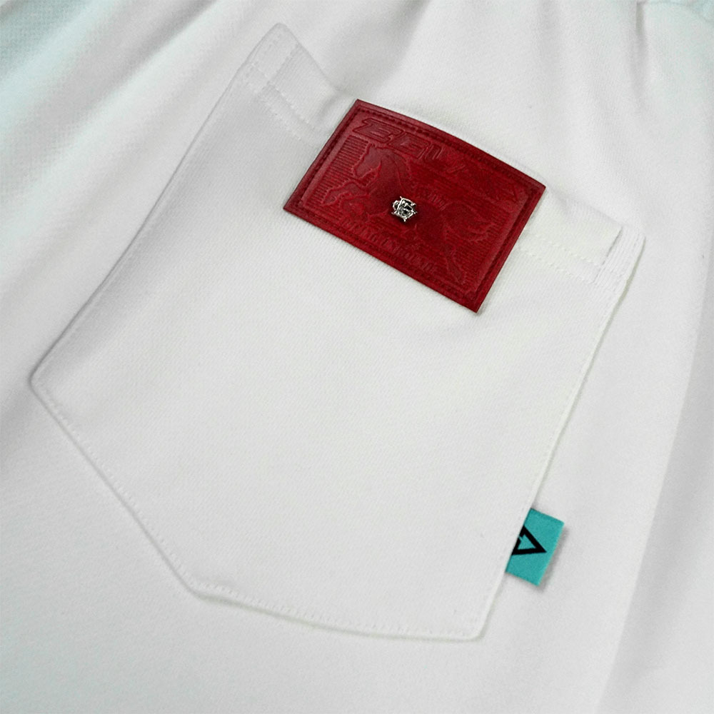 RU Casual Shorts-white-detail-5