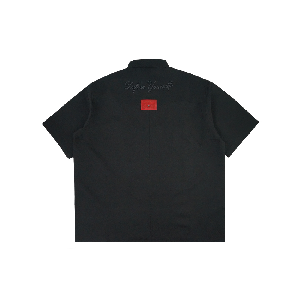 RU Embroidery Chest Logo Shirt-2