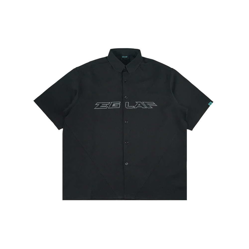 RU Embroidery Chest Logo Shirt-1