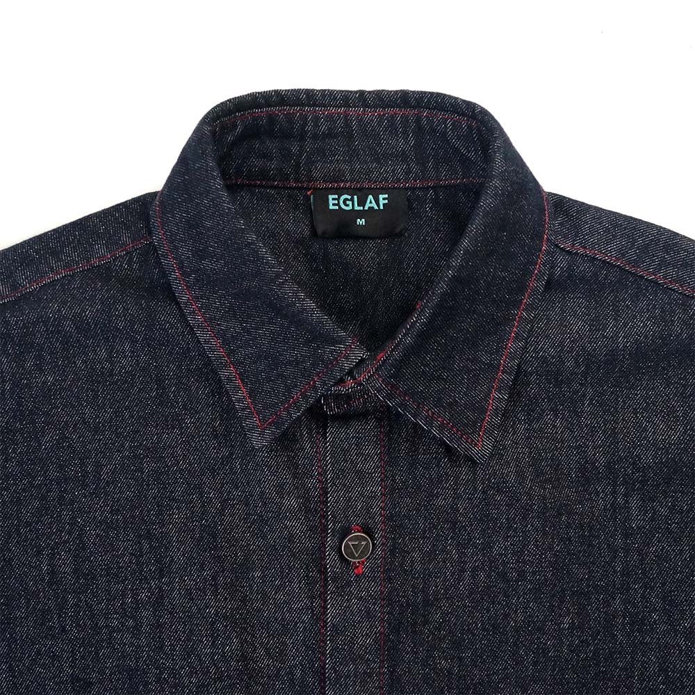 RU Loose Fit Denim Shirt-Detail-2