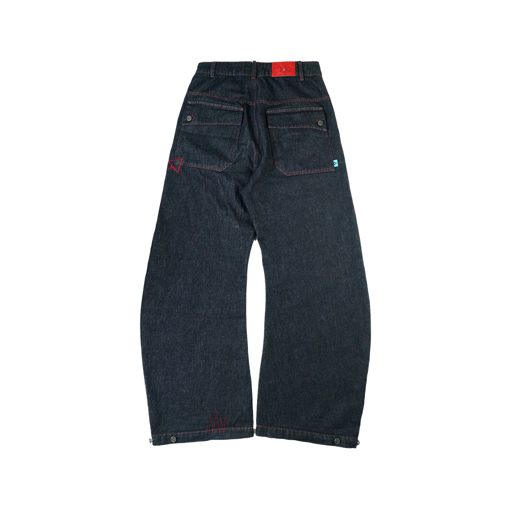 RU Wide Leg Denim Pants-2