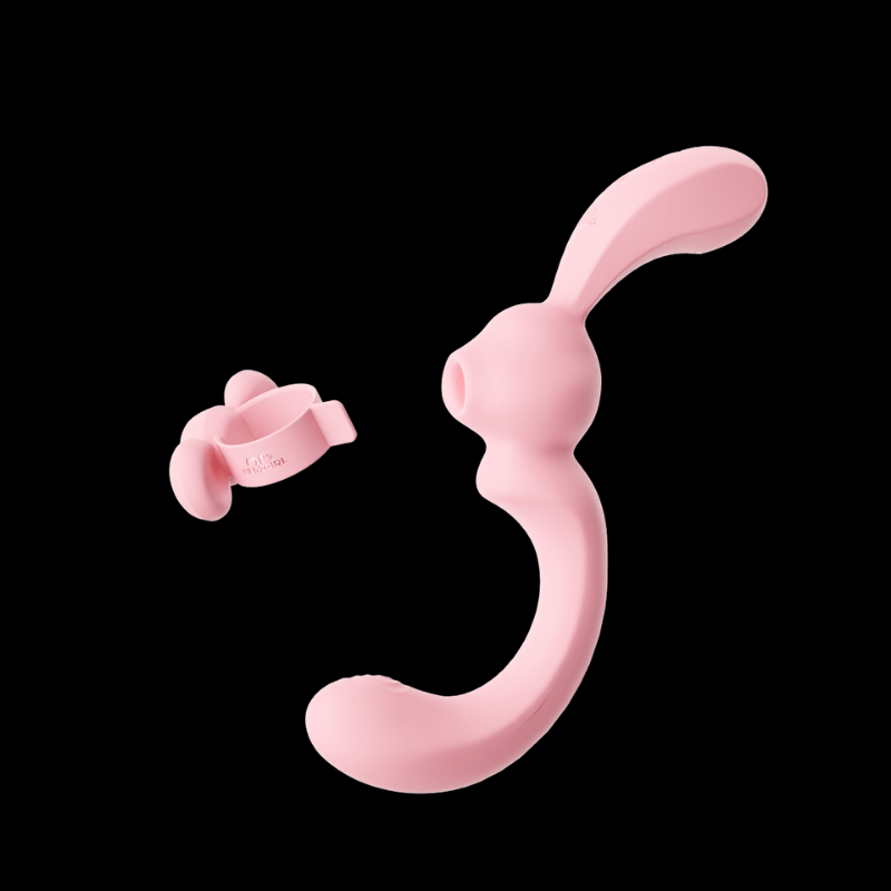 赫茲少女-808-彎彎兔-智能吸吮-G點拍打棒-產品圖-3