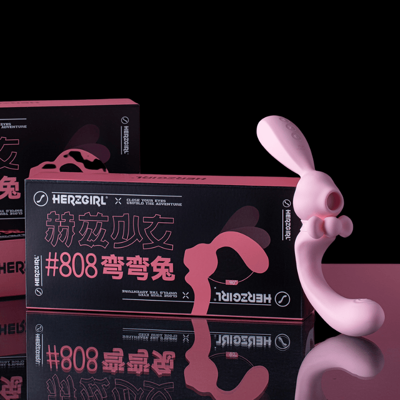 赫茲少女-808-彎彎兔-智能吸吮-G點拍打棒-產品圖-5