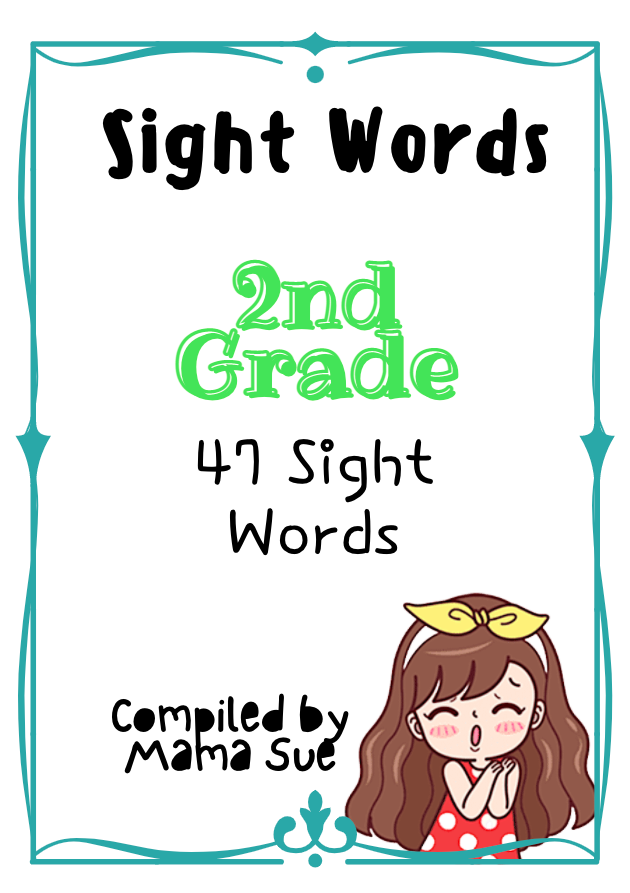 Sight Words For 2nd Grade 7 8years Old 启蒙阅读高频词 7 8岁 Mamasue Online Retail Store