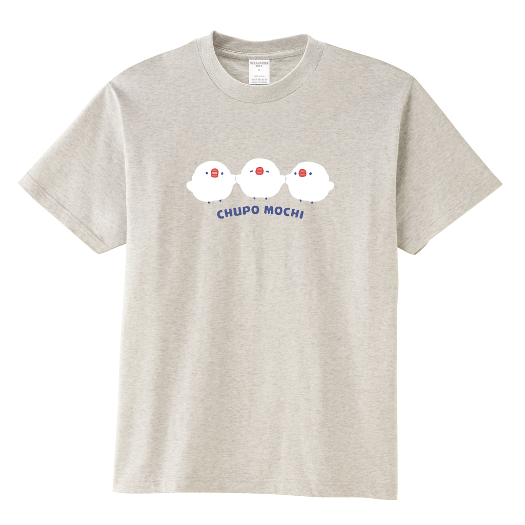 啾波麻糬_文鳥手拉手款 燕麥色S號