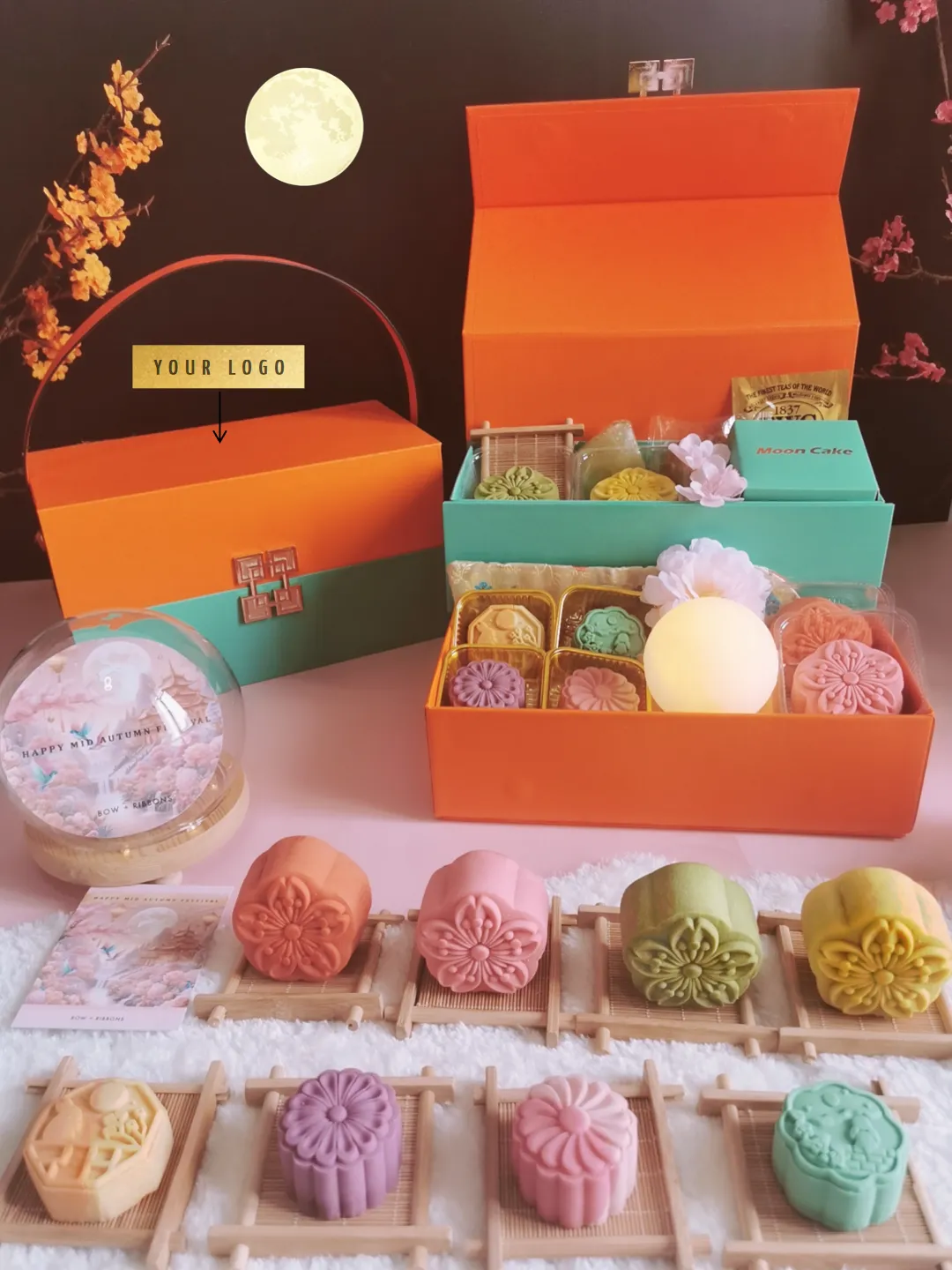0. Orange Turquoise Box with logo