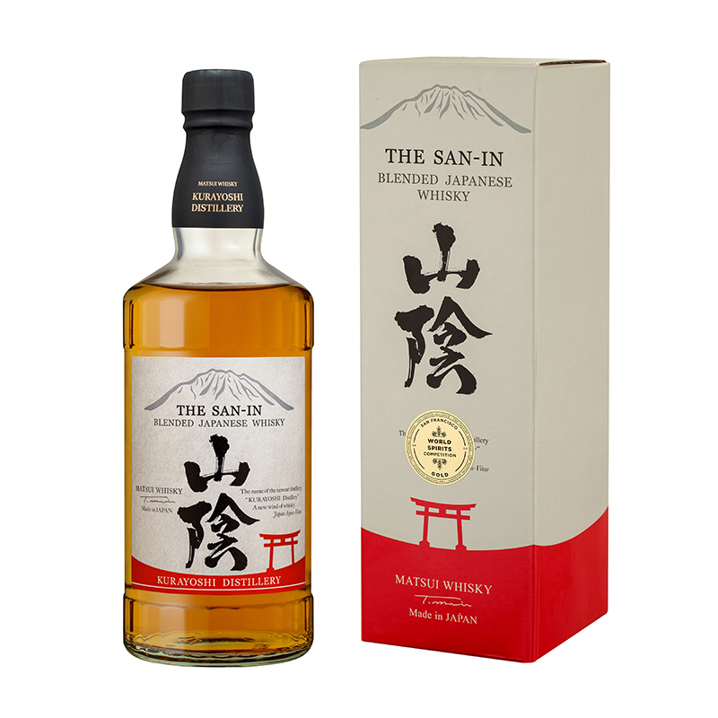 THE SAN-IN IN EX-BOURBON BARREL BLENDED JAPANESE Whisky THE SAN-IN IN EX-BOURBON BARREL BLENDED JAPANESE Whisky