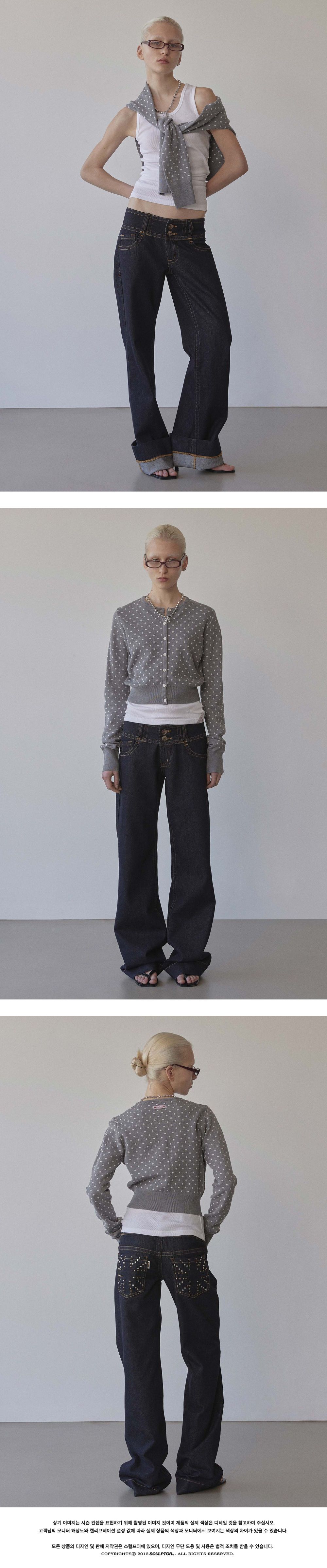 Polka_Dot_Cardigan_Baby_Melange_Gray_White_1