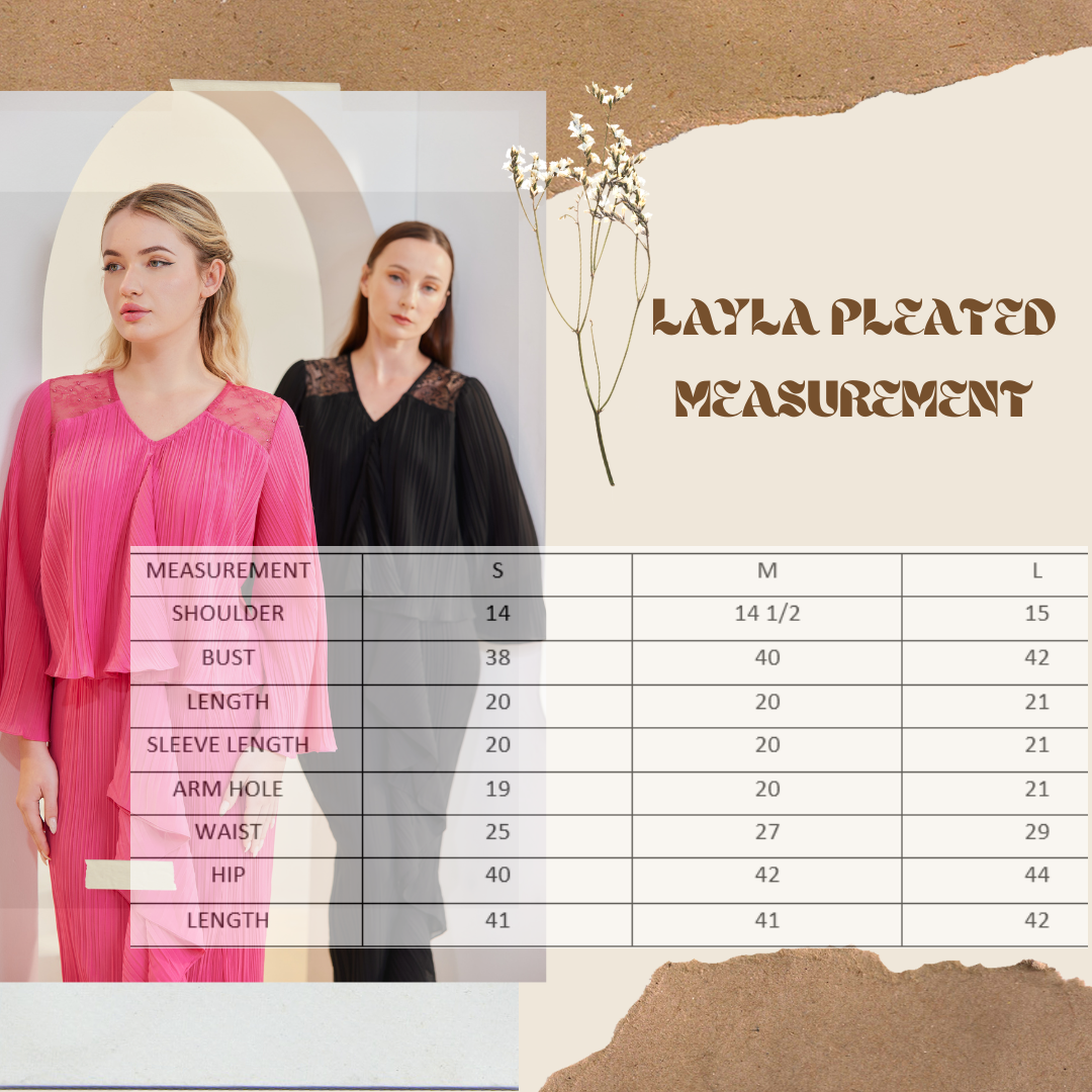 ALANA PLEATED MEASUREMENT