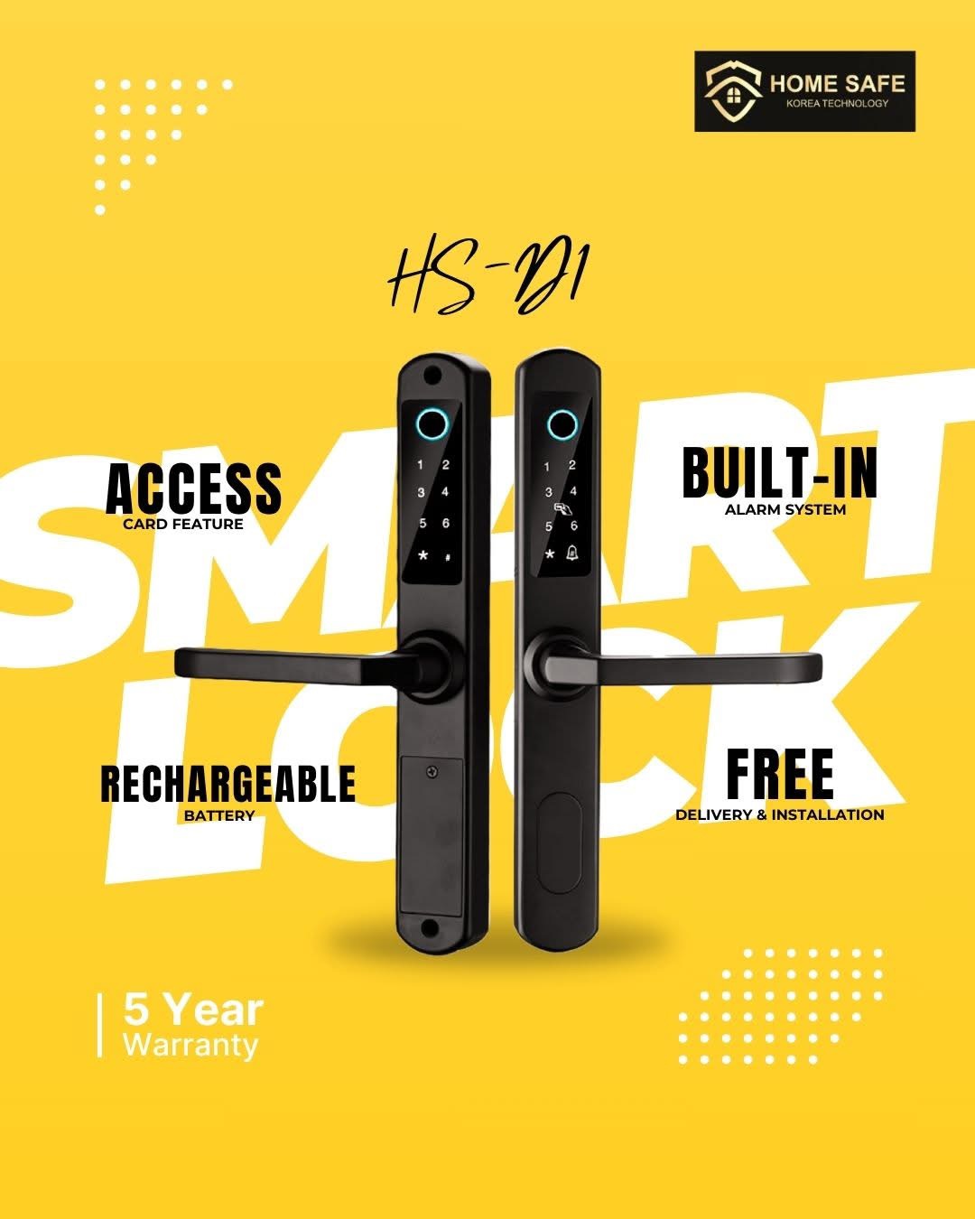 Smartech Venture Sdn Bhd |  - Grill Door Smart Lock HS-D1