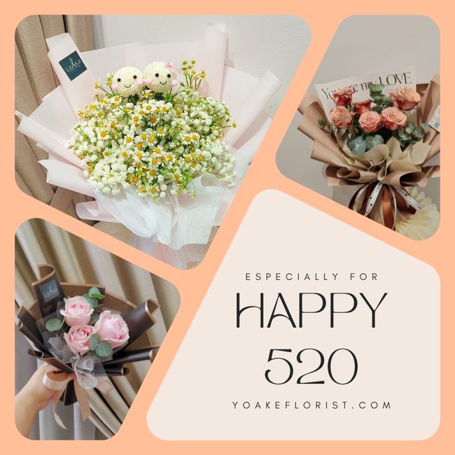 Yoake Florist | Best Online Florist in KL | Same Day Delivery | Mother's Day Bouquet | Highlight Collections - Happy 520