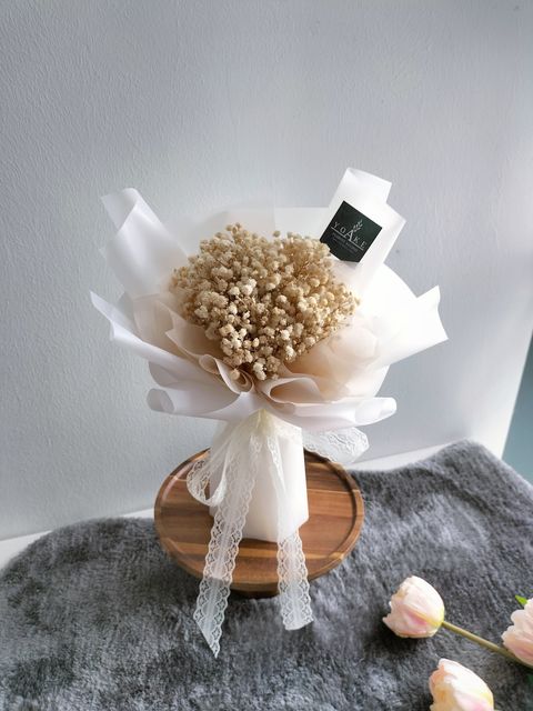 preserved_baby_breath_Bouquet_birthday_flower
