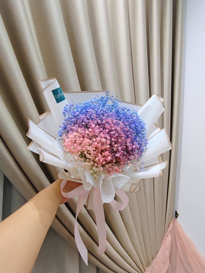 Special colour baby breath bouquet for the year - flower bouquet delivery KL – Yoake Florist