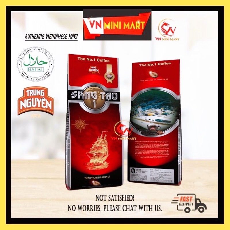 Vietnamese Trung Nguyen Ground Coffee Creative 1/2/3/4/5 (340G 