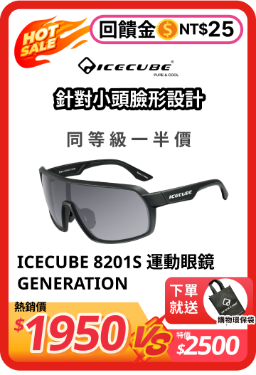 ICECUBE 8201S GENERATION運動眼鏡 - 路達自行車衣運動用品館