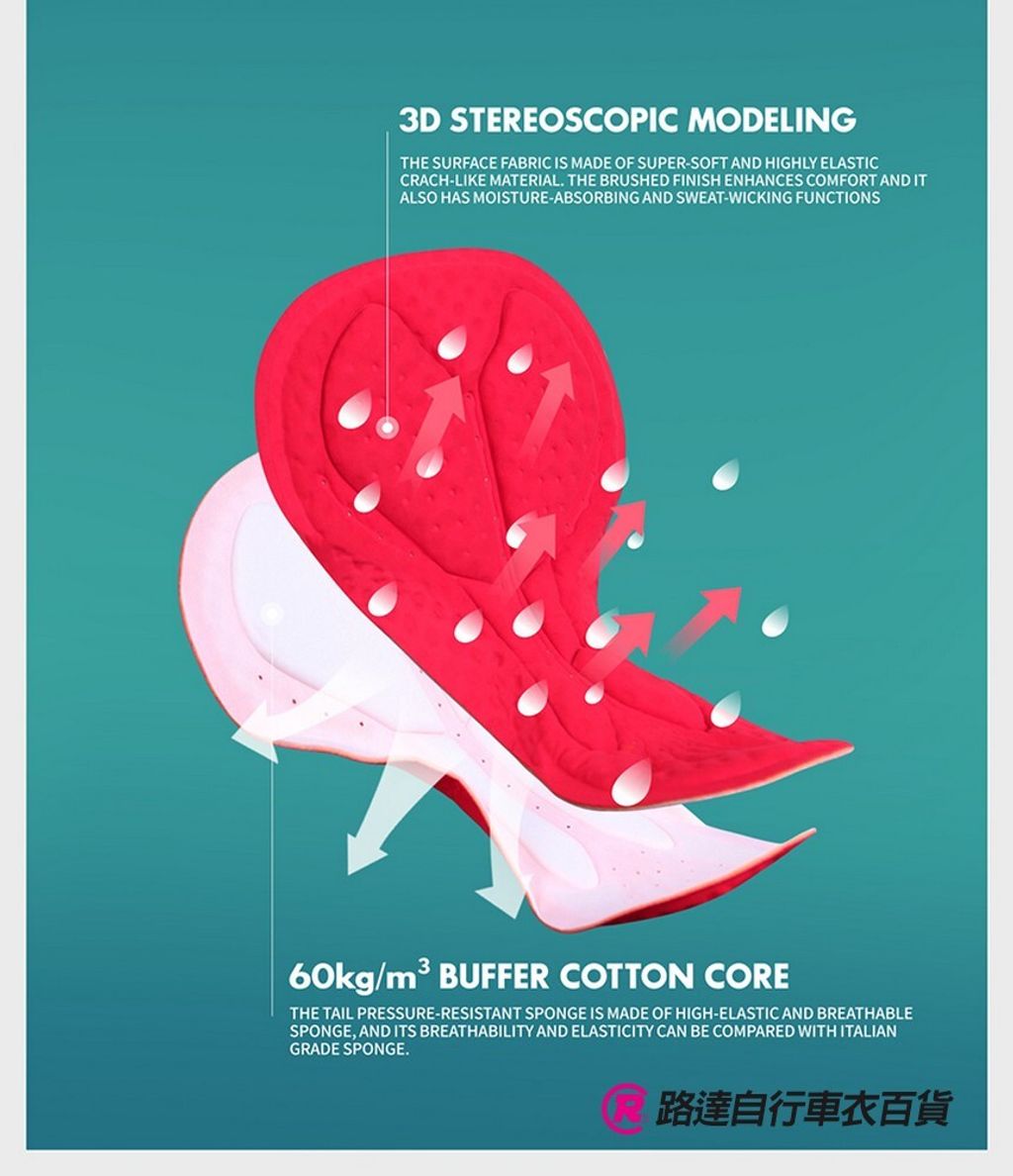 SPK口袋吊帶自行車褲_咖啡_12