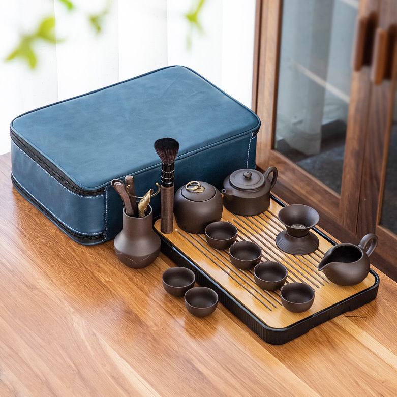 01052 煎茶道具 錫製茶芯壷 茶入⁄紫砂 鐵壷 湯沸 茶器 03672