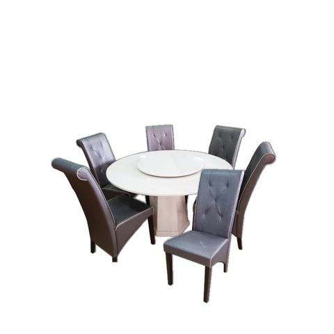 1300mm FULL MARBLE DINING TABLE WITH 6 CHAIRS (RM2499).jpg