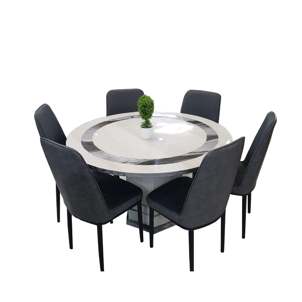 UNIT 8 & 9 - 4ft diameter full marble 1+6 dining set RM2850 now RM1699.png