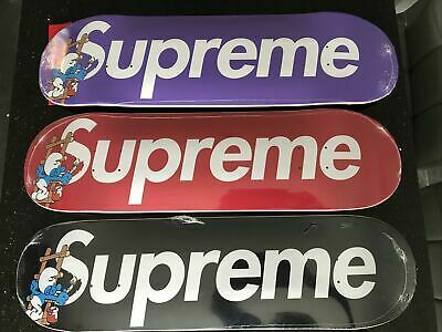 Supreme Smurfs Skateboard Red/Purple/Black Set – Benec潮流服飾