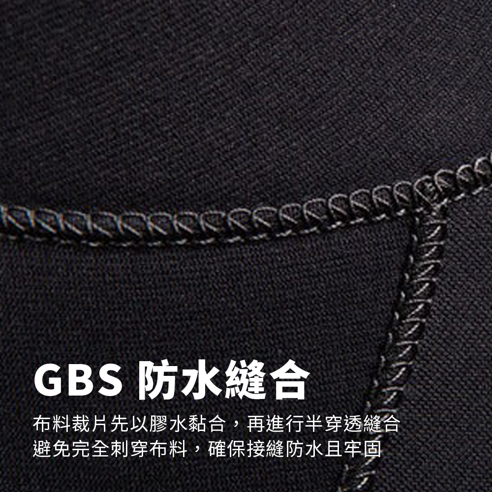 ① Glued blind stitched