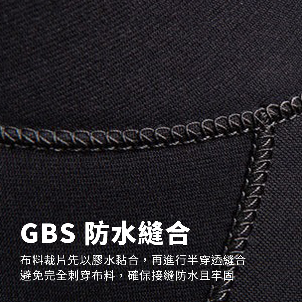 ① Glued blind stitched