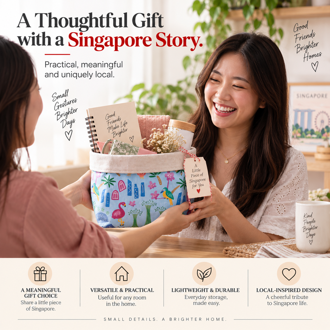 Singapore Life Fabric Baskets 3