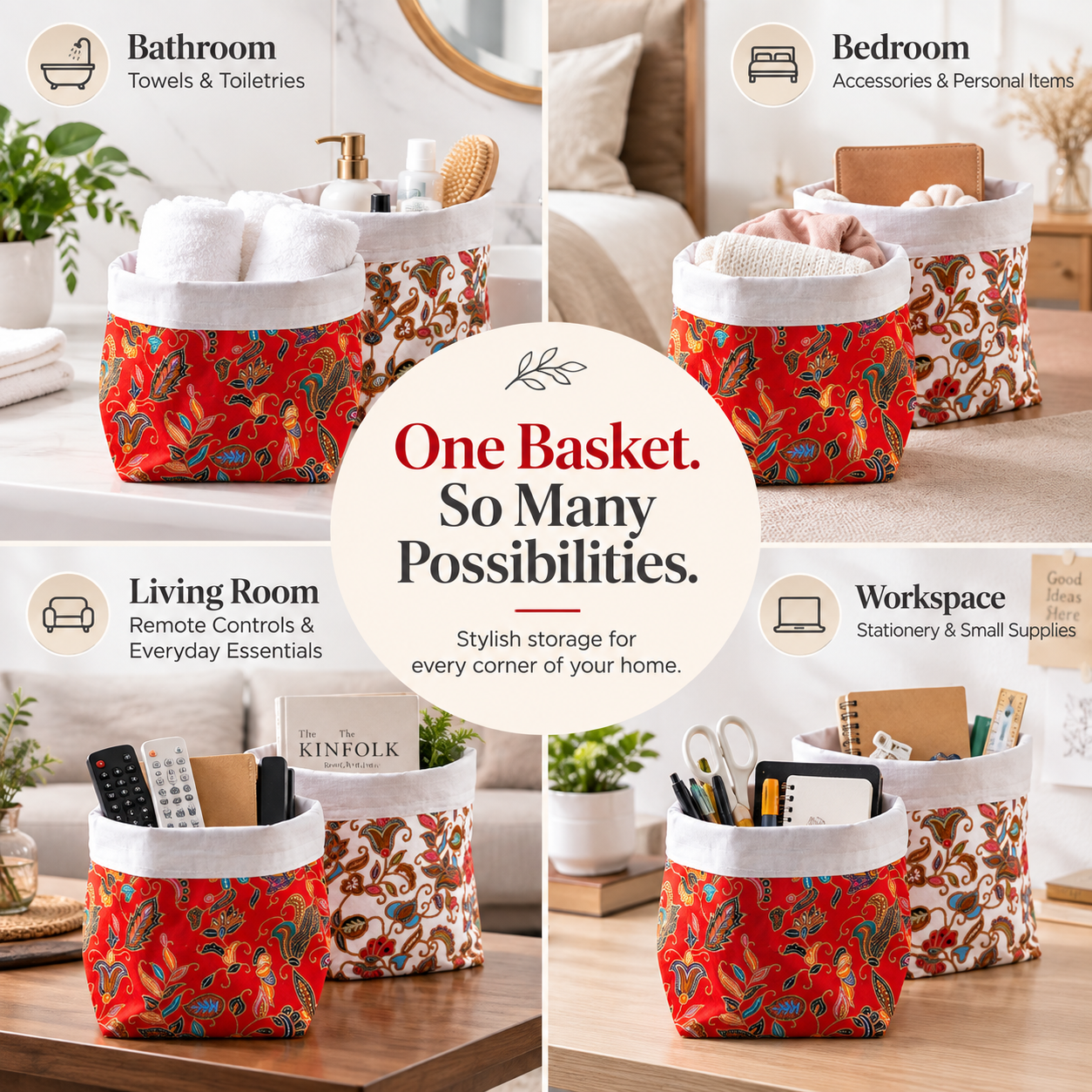 Batik Fabric Baskets 2