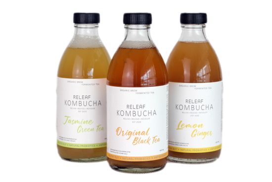 <p style="font-size: 30px">Probably the best kombucha in town!</p> | Releaf Kombucha - Probably the best kombucha in town!